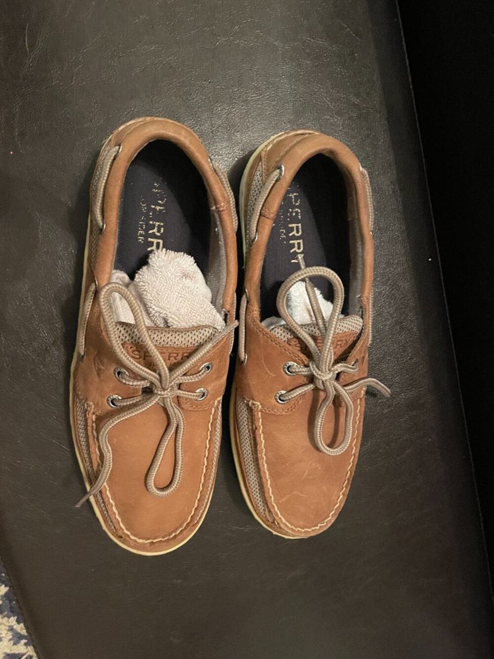 Sperry Top Sider Men’s Size 8 Billfish 3 Eye Boat Shoe Tan/Beige